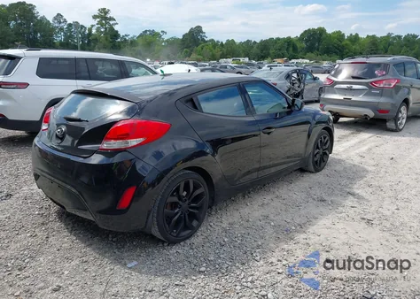 2013 Hyundai Veloster Base W/Black из США, поврежденный, VIN KMHTC6AD3DU084995